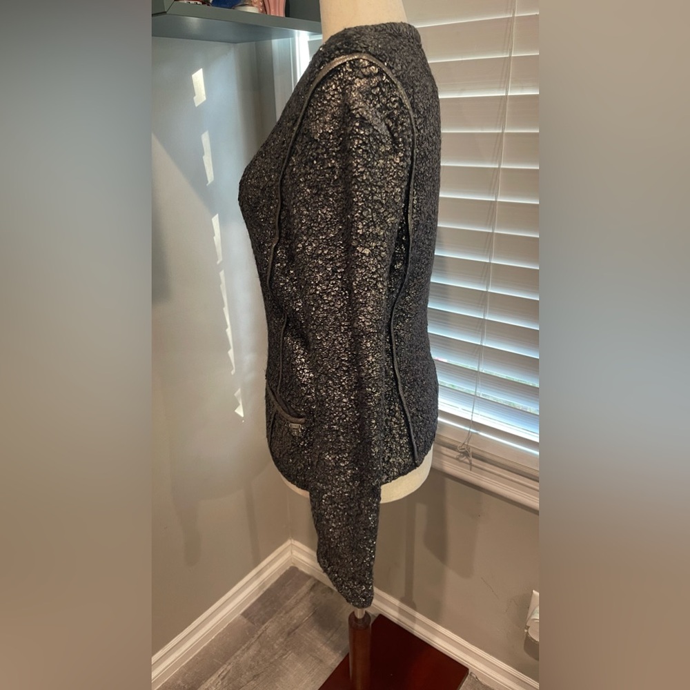 GUESS Silver Wool Blend Sweater - Picture 7 of 7
